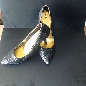Massimo, black glittery, high heels. Beautiful!